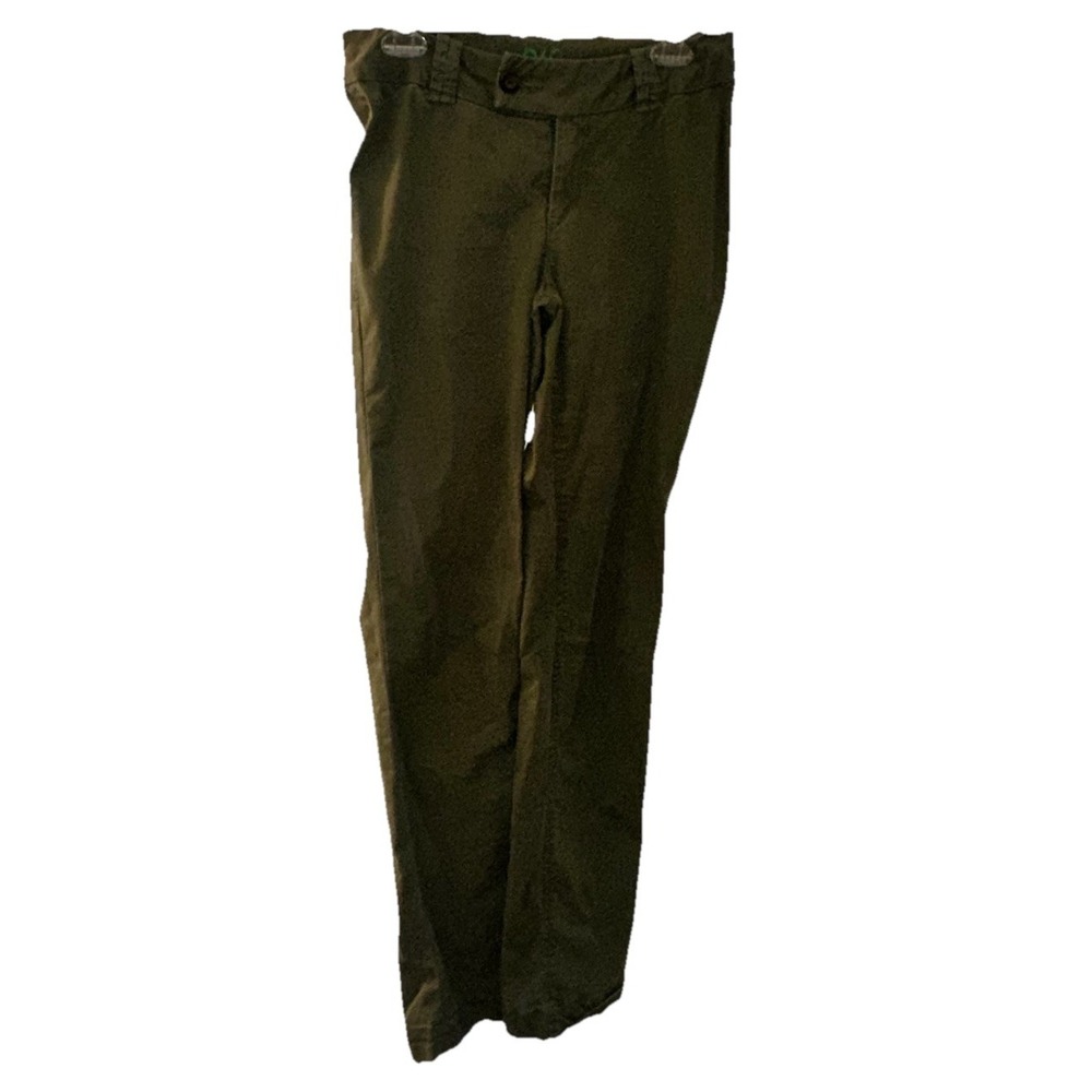 Wörn‎ Womens Y2K Bootcut Pants Size 4 Olive Chink pants